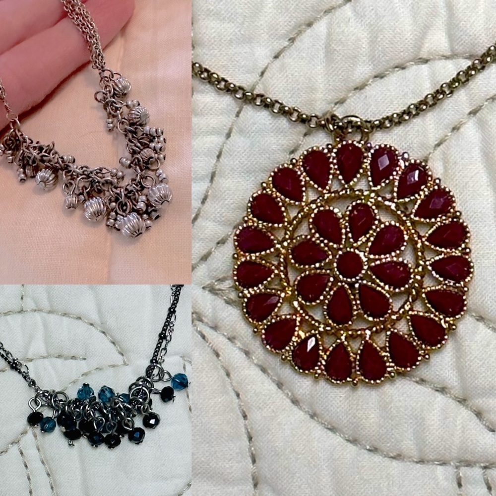 Bundle of 3 Loft Boho style Necklaces